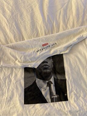 Supreme White Roy DeCarava Portrait Graphic Tee